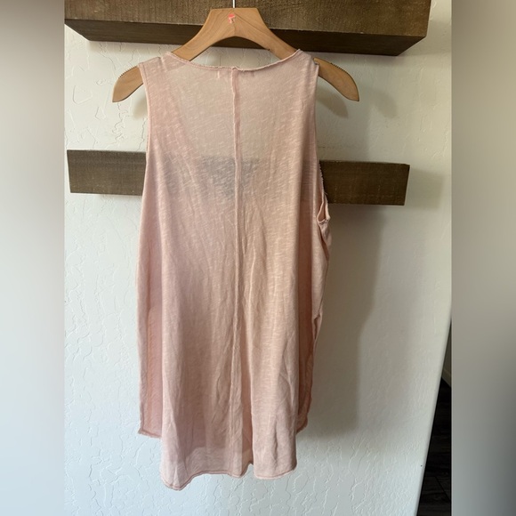 Project Social T|Tan Knit Sleeveless Tunic Top, intentional distressed detail••M - Picture 4 of 10